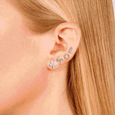 Sterling Silver Weather Earrings Set (4 Pieces)